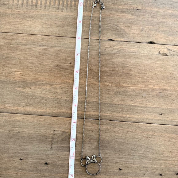 Minnie Mouse Dark Gray Silver Necklace - Picture 10 of 10